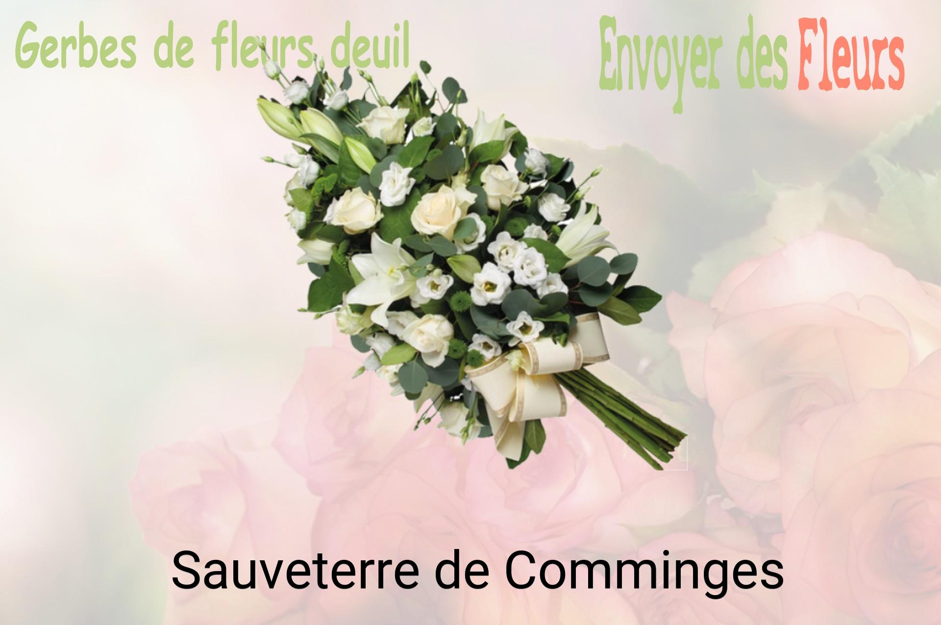 Gerbe de fleurs de deuil livrée à Sauveterre-de-Comminges